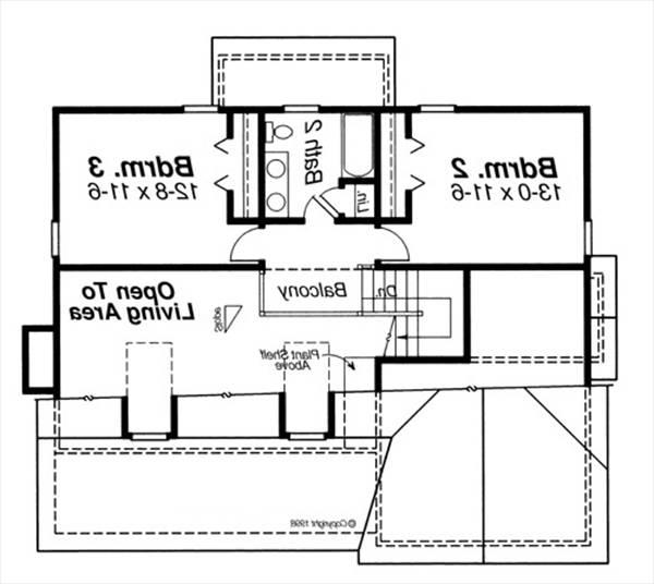 Second Floor image of Lancaster House Plan